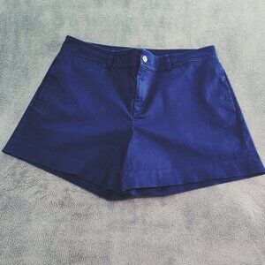 Lauren Ralph Lauren navy blue chino shorts, excellent used condition, size 14